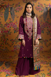 Faiza Faisal - Summer 3PC Lawn Embroidered Suit - SS0682