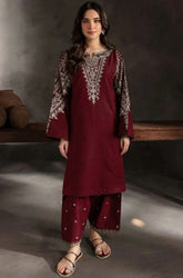 Batik -Summer 2PC Lawn Embroidered Suit - SS0690