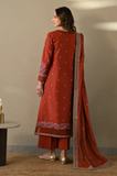 Binilyas - Winter 3PC Dhanak Embroidered Suit - SS0511