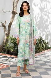 FARASHA - 3PC Lawn Printed Shirt with Lawn Printed Dupatta and Trouser - SS0698