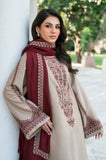 Baroque - 3PC Lawn Embroidered Shirt with Chiffon Embroidered Dupatta and Trouser - SU0068