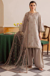 BATIK - 3PC Lawn Embroidered Shirt with Chiffon Embroidered Dupatta and Trouser - SS0678