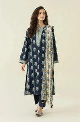 SAPPHIRE - 3PC Lawn Printed Shirt with Lawn Printed Dupatta and Trouser - SS0708