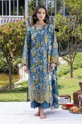 IZEL - 3PC Lawn Printed Shirt with Lawn Printed Dupatta and Trouser - SS0702
