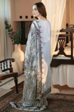 Jade - 3PC Dhanak Chikankari Embroidered Shirt With Chiffon Printed Dupatta and Trouser - SS0993