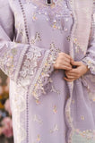 Qalamkar - 3PC Lawn Chikankari Embroidered Shirt with Slub Net Printed Dupatta and Trouser - SA0116