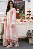 BIN ILYAS - 3PC Lawn Chikankari Embroidered Shirt with Chiffon Embroidered Dupatta and Trouser - SS0624