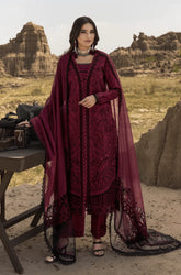 RANG RASIYA - 3PC Lawn Chikankari Embroidered Shirt with Chiffon Embroidered Dupatta and Trouser - SS0633