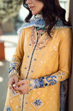 QALAMKAR - 3PC Lawn Chikankari Embroidered Shirt with Monar Embroidered Dupatta and Trouser - SS0723