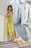 FAIZA SAQLAIN - 3PC Lawn Chikankari Embroidered Shirt with Monar Embroidered Dupatta and Trouser- SS0726