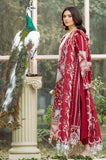 BIN ILYAS - 3PC Lawn Chikankari Embroidered Shirt with Chiffon Embroidered Dupatta and Trouser - SS0651