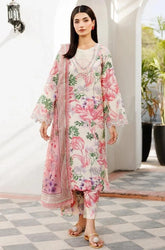 FARASHA - 3PC Lawn Printed Shirt with Lawn Printed Dupatta and Trouser - SS0696