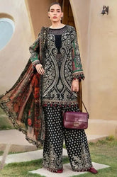MARIA.B - 3PC Lawn Printed Shirt with Lawn Printed Dupatta and Trouser - SS0709