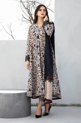 BAROQUE - 3PC Lawn Printed Shirt with Lawn Printed Dupatta and Trouser - SS0712