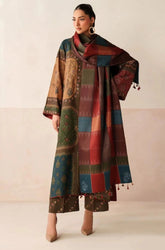 BAROQUE - 3PC Lawn Printed Shirt with Lawn Printed Dupatta and Trouser - SS0714