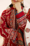 Coco by Zara Shahjahan - 3PC Dhanak Embroidered Shirt with Dhanak Embroidered Shawl and Trouser - SS0849