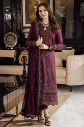 Asim Jofa - 3PC Dhanak Embroidered Shirt With Wool Printed Dupatta and Trouser - SS01089