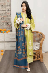Urge - 3PC Lawn Embroidered Shirt with Lawn Printed Dupatta and Trouser - SS0595