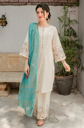 Kastoor - 3PC Lawn Embroidered Shirt with Monar Printed Dupatta and Trouser - SS0598
