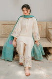 KASTOOR - 3PC Dhanak Shirt With Wool Printed Dupatta and Trouser - SS0874