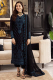 Asim jofa - 3PC Lawn Embroidered Shirt with Chiffon Embroidered Dupatta and Trouser - SS0659