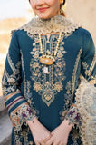 MUSHQ - 3PC Lawn Embroidered Shirt with Khadi Net Embroidered Dupatta and Trouser - SS0721