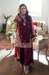 AZURE - 3PC Lawn Embroidered Shirt with Lawn Embroidered Dupatta and Trouser - SS0729