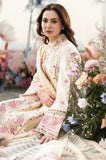 Qalamkar - 3PC Lawn Embroidered Shirt with Khadi Net Embroidered Dupatta and Trouser - SS0114