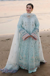 QALAMKAR - 3PC Lawn Embroidered Shirt with Monar Embroidered Dupatta and Trouser - SS0754