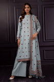 Kayseria - 3PC Dhanak Embroidered Shirt with Dhanak Embroidered Dupatta and Trouser - SS0458-