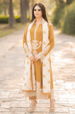 Maria .B - 3PC Dhanak Embroidered Shirt with Dhanak Embroidered Dupatta and Trouser - SS0455