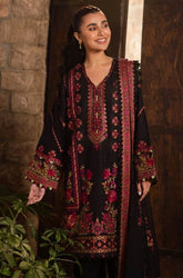 ZAHA - 3PC Dhanak Embroidered Shirt with Dhanak Embroidered Dupatta and Trouser - SS0468