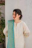 Kastoor - Winter 3Pcs Dhanak Embroidered Suit - SB0013