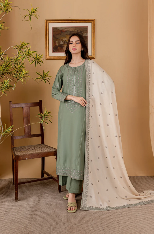 casual 3 piece lawn suit 