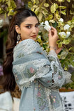 Elaf - 3PC Dhanak Chikankari Embroidered Shirt With Chiffon Embroidered Dupatta and Trouser - SS01042