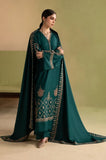 Ziva - 3PC Dhanak Embroidered Shirt With  Dhanak Embroiderd Dupatta and Trouser - SS01172