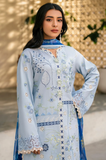 IZEL - Winter 3PC Dhanak ChickenKari Embroidered Suit - SS0538