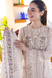 QALAMKAR - 3PC Lawn Embroidered Suit - SA0124