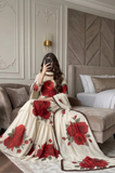 3PC Lawn Maxi Style Printed Dress - SS0837