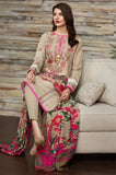 Khaadi - 3PC Dhanak Embroidered Shirt With Wool Printed Dupatta and Trouser - SS01070