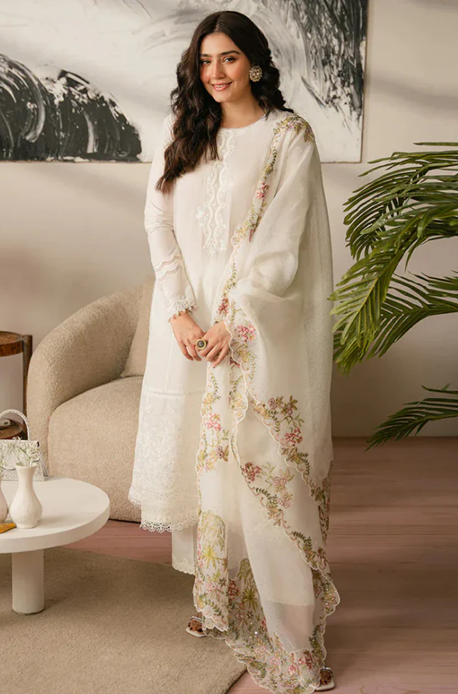 Cross Stitch- Summer 3PC Lawn Embroidered Suit - SS0640