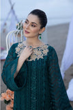 AZURE - 3PC Lawn Embroidered Shirt with Chiffon Embroidered Dupatta and Trouser - SS0825