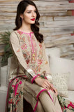 Khaadi - 3PC Dhanak Embroidered Shirt With Wool Printed Dupatta and Trouser - SS01070