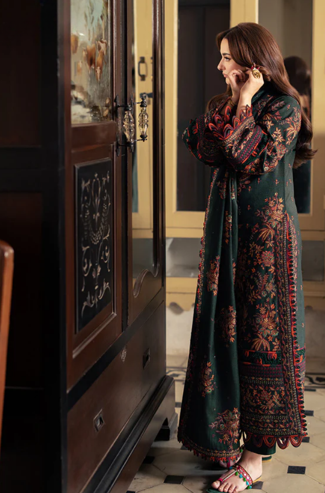 Asim Jofa - 3PC Lawn Embroidered Suit - SA0130