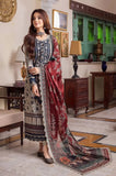 Asim Jofa - 3PC Karandi Printed Shirt With Karandi Printed Dupatta and Trouser - SS01169