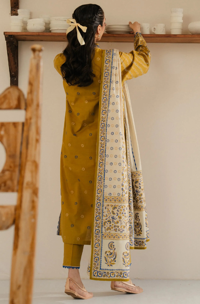 Sapphire - Winter 3PC Khaddar Digital Printed Dress - SS0442