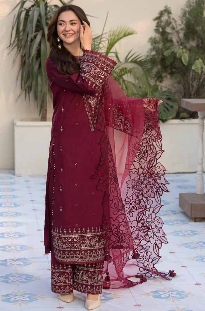 Allys - 3PC Lawn Embroidered Suit - SS0113