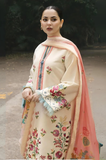 Zara Shahjahan - Winter 3PC Dhanak Embroidered Suit - SS0142