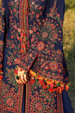 HUSSAIN REHAR - Winter 3PC Dhanak Embroidered Suit - SS0463
