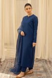 DYOT - 3PC Summer Lawn Embroidered Shirt with Organza Embroidered Dupatta and Trouser - SS0809